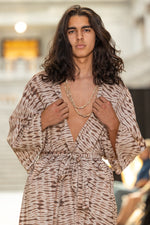 Load image into Gallery viewer, Hand dyed Kimono, sustainable, Natural clothing, Hand-dyed kimono
