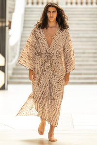 Hand dyed Kimono, sustainable, Natural clothing, Hand-dyed kimono