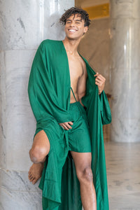 Green Robe For Men, Bath Robe For Men, groomsmen robe