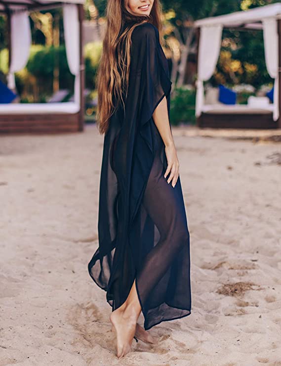 Black Kaftan Dress, Black Kaftan Dress, Long Boho Dress
