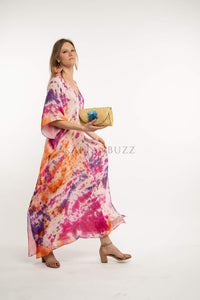 Casual Ladies Loose Long Dresses Maxi Printed Holiday Beach Dress