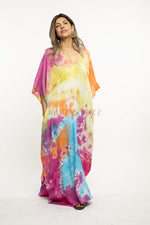 Load image into Gallery viewer, rainbow Caftan For Women, Plus Size Clothing, Women Loungewear, multicolor dress
