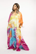 Load image into Gallery viewer, rainbow Caftan For Women, Plus Size Clothing, Women Loungewear, multicolor dress
