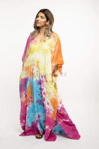 rainbow Caftan For Women, Plus Size Clothing, Women Loungewear, multicolor dress