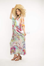 Load image into Gallery viewer, Multicolor cold shoulder chiffon caftan for women
