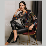 Load image into Gallery viewer, Boho Quilted Patchwork Jacket, Cotton kantha Jacket, Vintage Black Cotton Quilted Jacket, Reversible Women&#39;s Boho Coat, sustainable Gift
