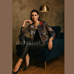 Load image into Gallery viewer, Boho Quilted Patchwork Jacket, Cotton kantha Jacket, Vintage Black Cotton Quilted Jacket, Reversible Women&#39;s Boho Coat, sustainable Gift
