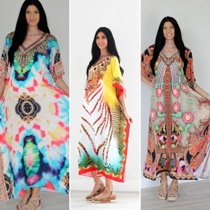 Pack Of 3 Caftans For Women, kaftan for women