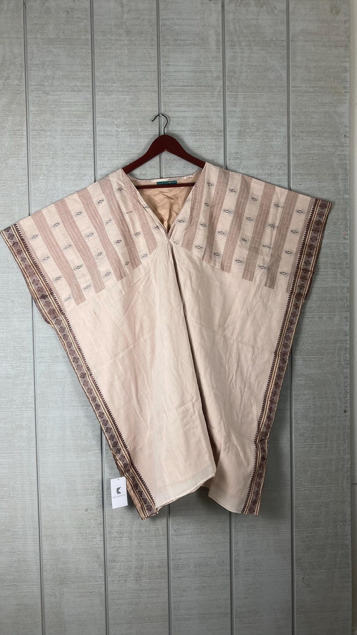 Cotton Caftan Dress | Plus Size Indian Floral Handmade Kaftan