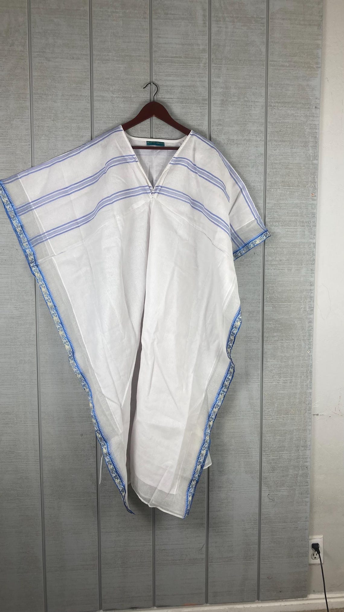 Boho Plus Size Indian Floral Cotton Kaftan | Summer Handmade Dress