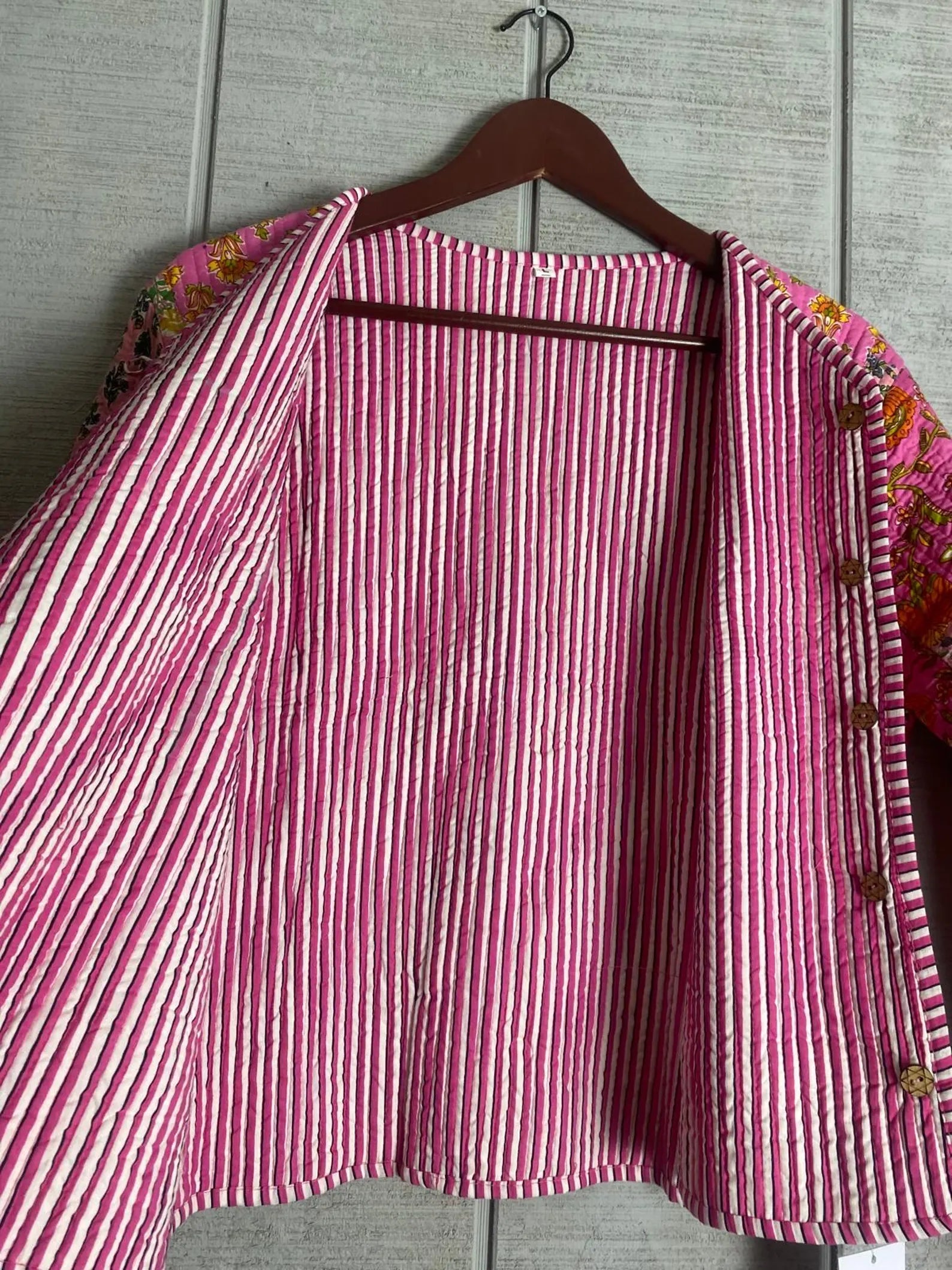 Boho Quilted Patchwork Jacket, Cotton kantha Jacket, Vintage Black Cotton Quilted Jacket, Reversible Women's Boho Coat, sustainable Gift (Copy) (Copy)