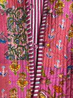 Load image into Gallery viewer, Boho Quilted Patchwork Jacket, Cotton kantha Jacket, Vintage Black Cotton Quilted Jacket, Reversible Women&#39;s Boho Coat, sustainable Gift (Copy) (Copy)
