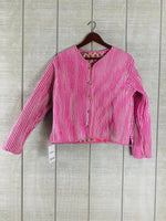 Load image into Gallery viewer, Boho Quilted Patchwork Jacket, Cotton kantha Jacket, Vintage Black Cotton Quilted Jacket, Reversible Women&#39;s Boho Coat, sustainable Gift (Copy) (Copy)
