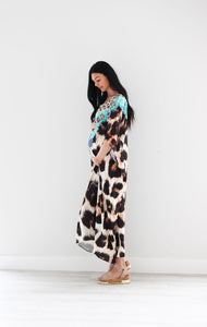 African Kaftan Dress, Print Caftan Dress, Crepe Kaftan, Comfy Dress, Plus Size Clothing, Abaya Dress, Women Loungewear, Morocco Kaftan, Gift