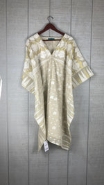 Load image into Gallery viewer, Cotton Caftan Short Dress | Plus Size Indian Floral Summer Kaftan
