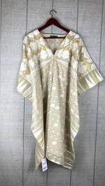 Load image into Gallery viewer, Cotton Caftan Short Dress | Plus Size Indian Floral Summer Kaftan
