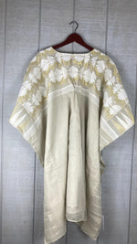 Load image into Gallery viewer, Cotton Caftan Short Dress | Plus Size Indian Floral Summer Kaftan
