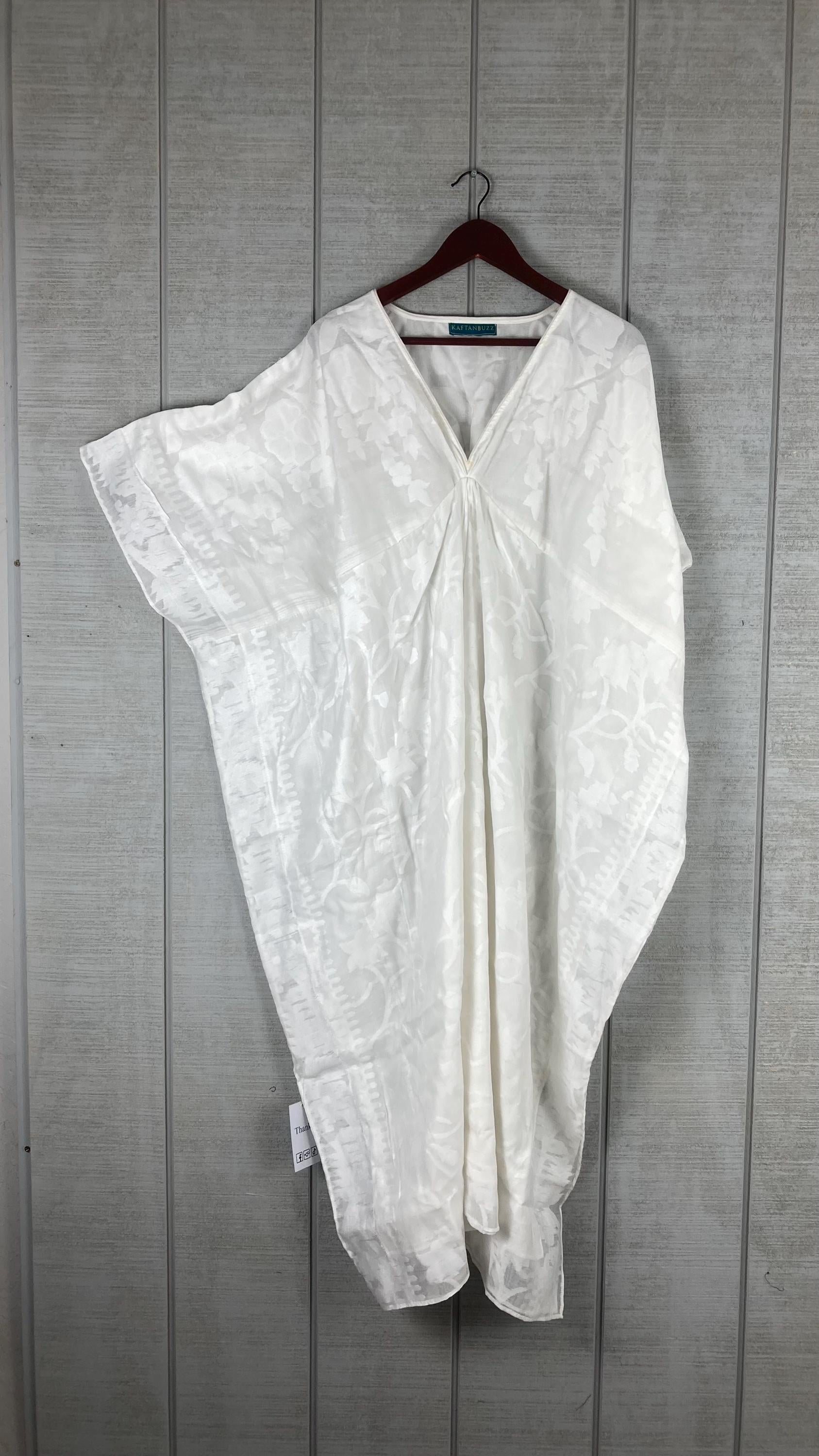 Cotton Caftan Dress | Plus Size Indian Floral Handmade Kaftan