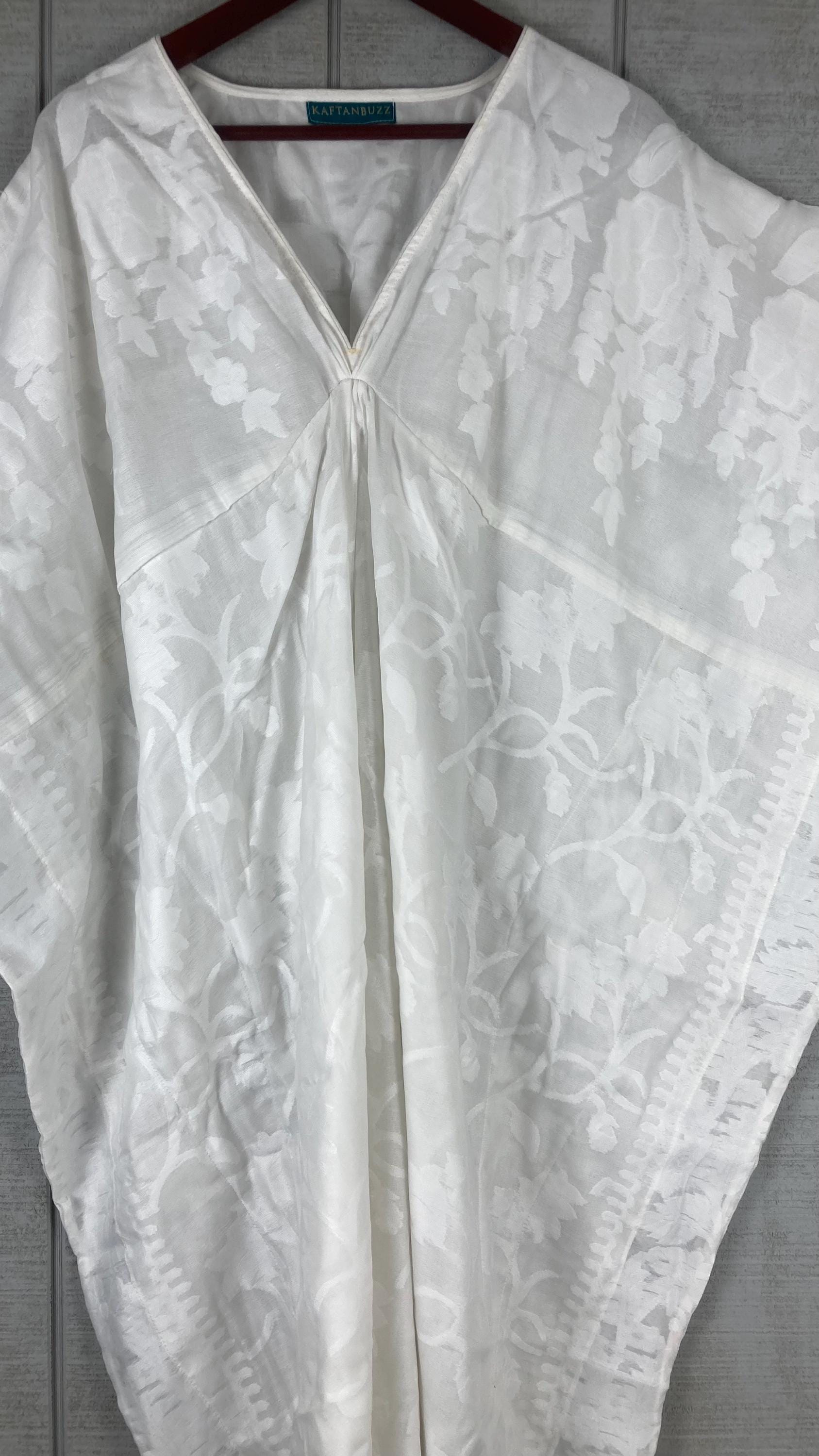 Cotton Caftan Dress | Plus Size Indian Floral Handmade Kaftan