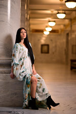 Load image into Gallery viewer, Tie Dye Plus Size Kaftan Dress | Oversized Luxury Vacation &amp; Fall Style Outfit
