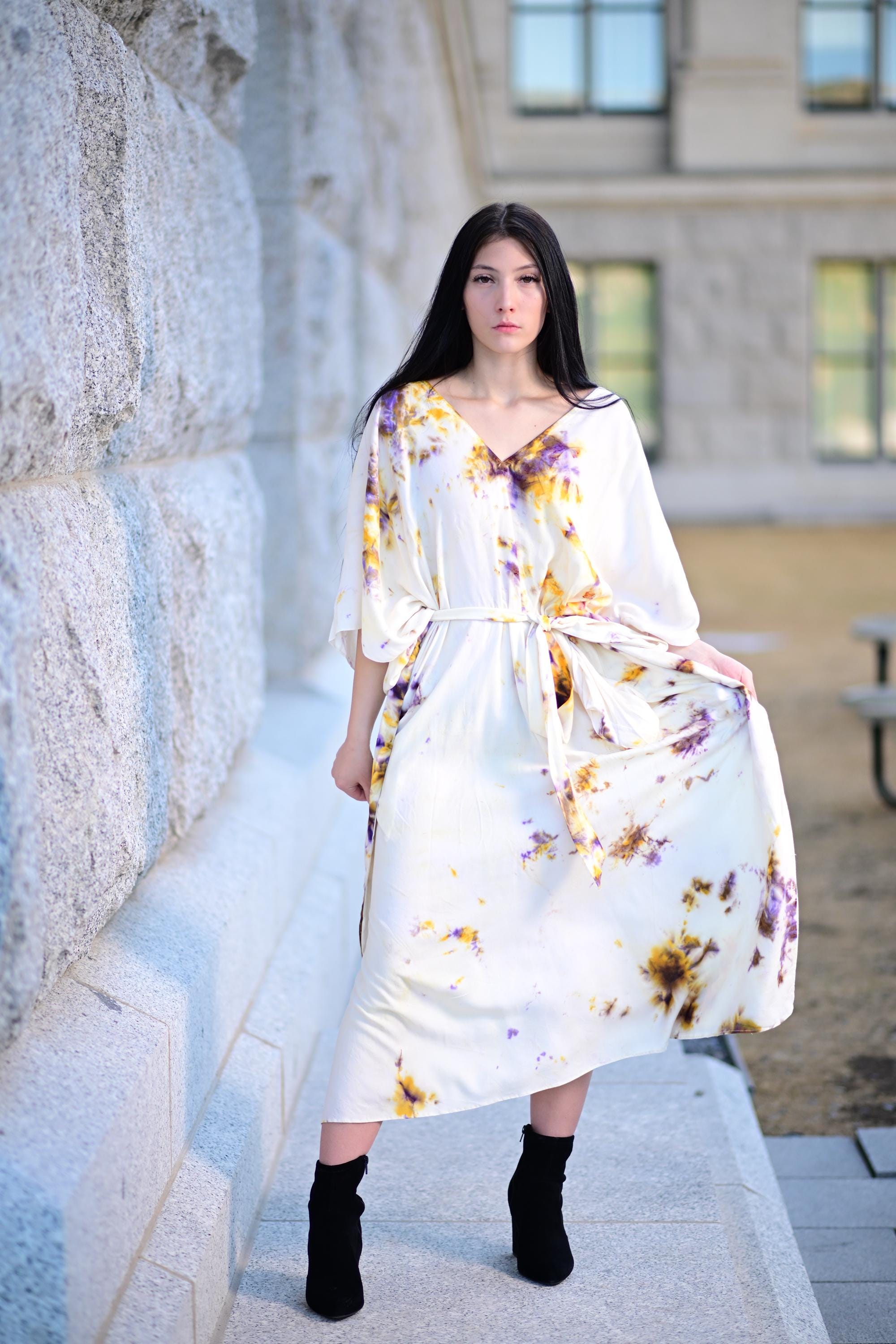 Long Loose Plus Size Kaftan Dress for Women | Oversized Luxury Vacation Outfit