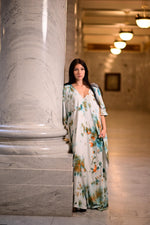 Load image into Gallery viewer, Tie Dye Plus Size Kaftan Dress | Oversized Luxury Vacation &amp; Fall Style Outfit
