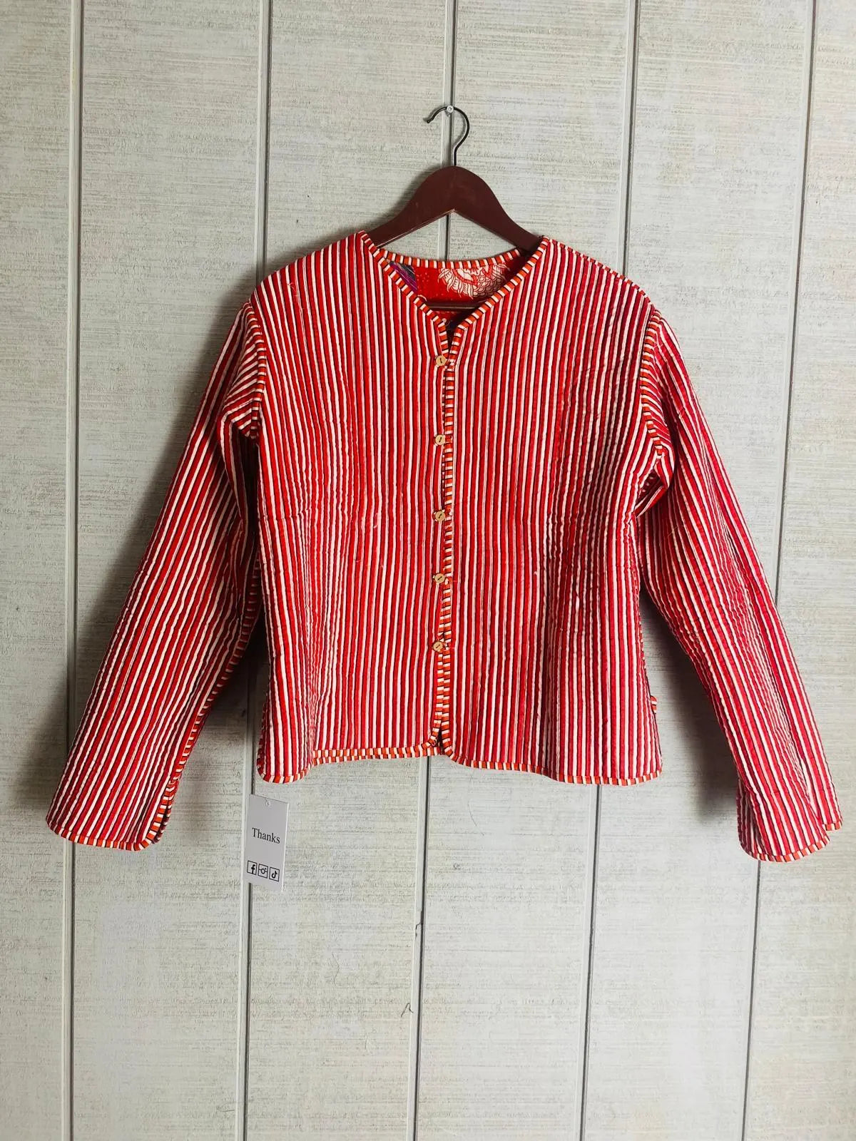 Boho Quilted Patchwork Jacket, Cotton kantha Jacket, Vintage Black Cotton Quilted Jacket, Reversible Women's Boho Coat, sustainable Gift (Copy)