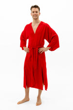 Load image into Gallery viewer, Men&#39;s robe in red
