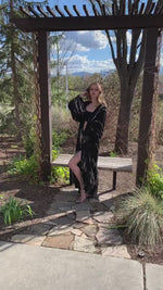 Load and play video in Gallery viewer, Tie dyed long kimono for women
