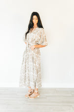 Load image into Gallery viewer, Leaf Print Kaftan, Cotton Maxi Dress, Caftan For Women, Plus Size Cotton Kaftan
