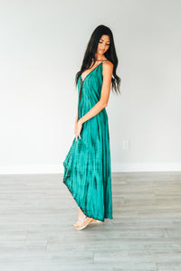 Green Kaftan Dress, Tie Dyed Dress, Maxi Dress, Shibori Dress, kaftan, Oversized Kaftan, Summer Beach Dress, Vacation Dress, Resort Wear