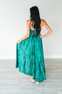 Green Kaftan Dress, Tie Dyed Dress, Maxi Dress, Shibori Dress, kaftan, Oversized Kaftan, Summer Beach Dress, Vacation Dress, Resort Wear