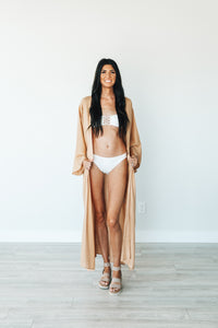 Long kimono robe for women