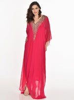Load image into Gallery viewer, Jewelled Kaftan dress, wedding guest dresses, Moroccan Kaftan, embellished Plus Size Kaftan, sequin Maxi Kaftan
