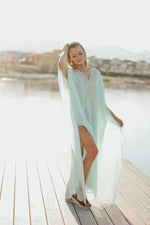 Load image into Gallery viewer, wedding guest dresses, Jewelled Kaftan dress, Moroccan Kaftan, embellished Plus Size Kaftan, sequin Maxi Kaftan
