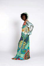 Load image into Gallery viewer, silk designer kimono with front tie detail
