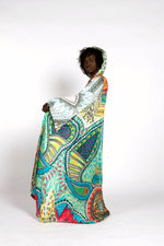 Load image into Gallery viewer, silk designer kimono with front tie detail
