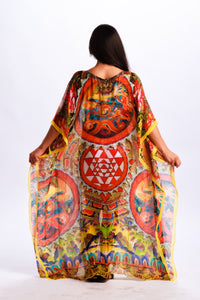 Animal Print Kaftan Dress, Plus Size Kaftan, Exotic Dress, Bohemian Dress