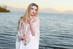 Load image into Gallery viewer, Women Silk Wedding Dress, Boho Wedding Dress, Bridal Wedding Kaftan, Floral Wedding Dress
