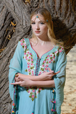 Load image into Gallery viewer, Embroidered Dress, Beach Cover Up, Summer Kaftan, Bohemian Kaftan
