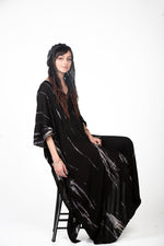 Load image into Gallery viewer, Black Kaftan Dress for women
