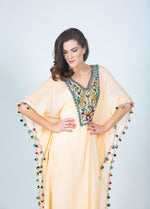 Load image into Gallery viewer, Gypsy Dress, Embroidered Dress, Mexican Kaftan Dress, Caftan For Women
