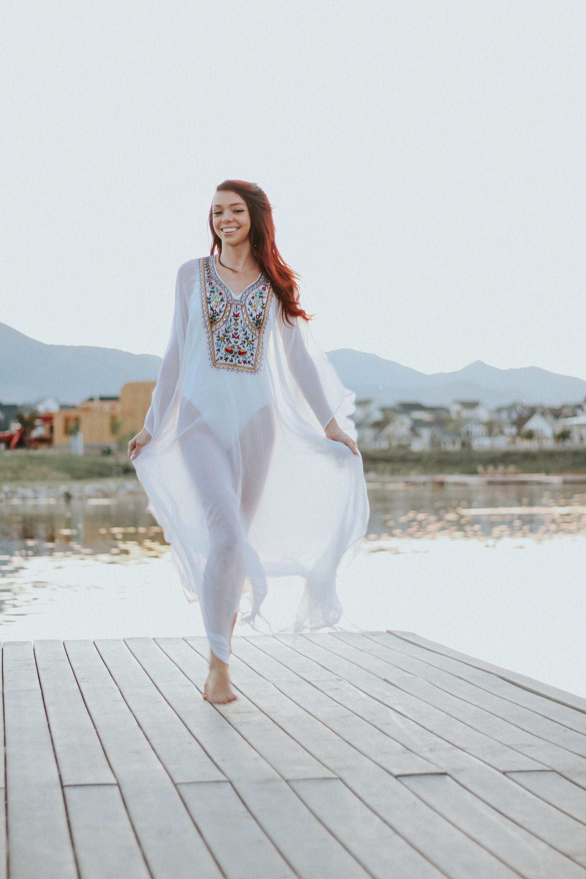 Embellished clearance beach kaftan