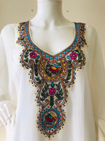 Load image into Gallery viewer, Embroidered Dress, Women Loungewear Kaftan, Boho Kaftan Dress, Mexican Dress
