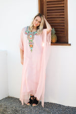 Load image into Gallery viewer, Women Maxi Dress, Moroccan Kaftan, Kaftan For Women, Embroidered Dress
