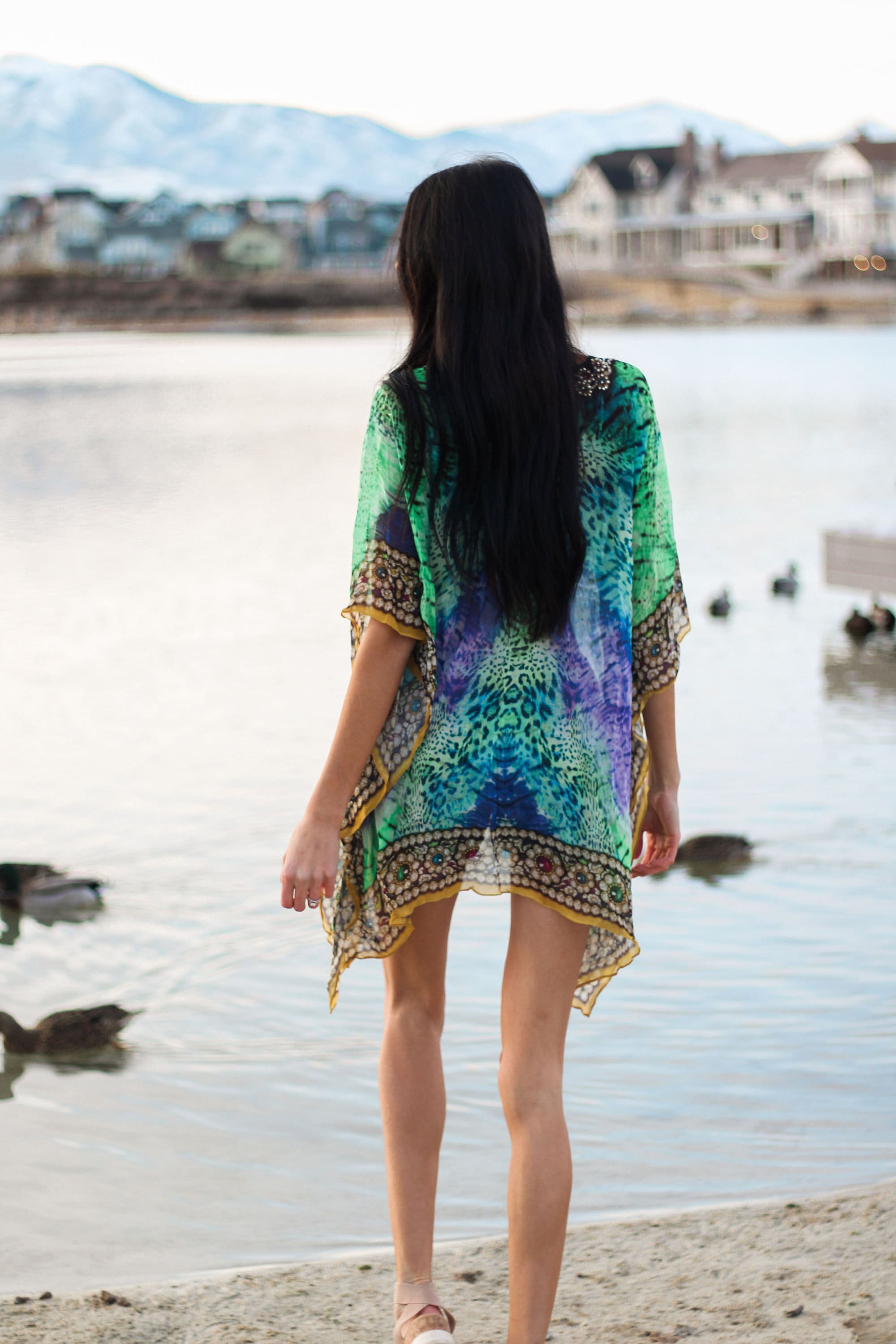 Tunic Dress, Beach Cover Up, Summer Kaftan, Loose Tunic Kaftan