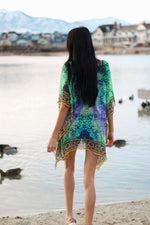 Load image into Gallery viewer, Tunic Dress, Beach Cover Up, Summer Kaftan, Loose Tunic Kaftan
