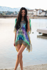 Load image into Gallery viewer, Tunic Dress, Beach Cover Up, Summer Kaftan, Loose Tunic Kaftan
