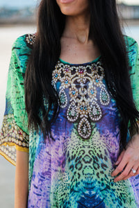 Tunic Dress, Beach Cover Up, Summer Kaftan, Loose Tunic Kaftan