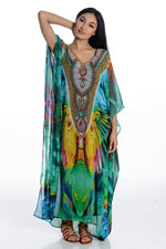Load image into Gallery viewer, Kaftan For Women, African Long Caftan, Maxi Kaftan Dress, Moroccan Kaftan
